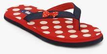 Beanz Pearls Red Flip Flops boys