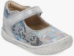 Beanz Silver Printed Ballerinas girls