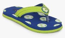 Beanz Soccer Green Flip Flops boys