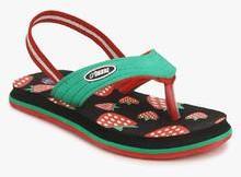 Beanz Straberry Green Flip Flops boys