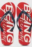 Being Human Clothing Red Flip Flops Men