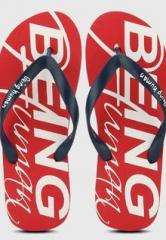 Being Human Clothing Red Flip Flops men