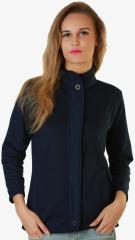 Belle Fille Blue Solid Winter Jacket women