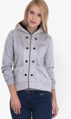 Belle Fille Grey Solid Winter Jacket women