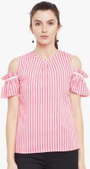 Belle Fille Pink Striped Blouse women