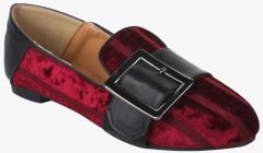 Bruno Manetti Maroon Leather Regular Loafers women