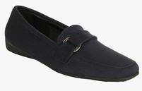 Bruno Manetti Navy Blue Moccasins women