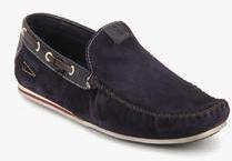 Bugatti Cherokee Navy Blue Moccasins men