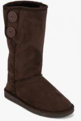 Carlton London Ankle Length Brown Snug Boots women