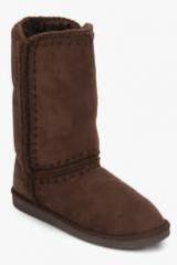 Carlton London Ankle Length Coffee Boots women