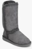 Carlton London Ankle Length Grey Snug Boots women