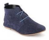 Carlton London Ankle Length Navy Blue Boots women