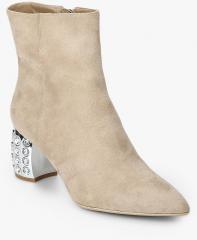 Carlton London Beige Heels Boots women