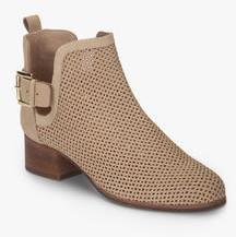 Carlton London Beige Lazer Cut Boots men