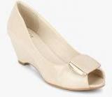 Carlton London Beige Peep Toes Women