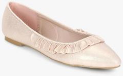 Carlton London Beige Solid Ballerinas women