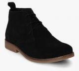 Carlton London Black Derby Boots Men