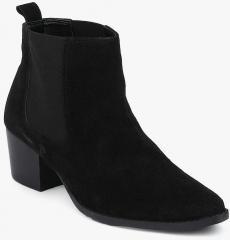 Carlton London Black Heeled Boots women