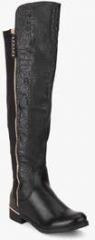 Carlton London Black Knee Length Boots men