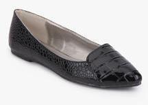 Carlton London Black Metallic Belly Shoes women