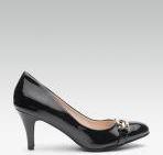 Carlton London Black Solid Pumps Women