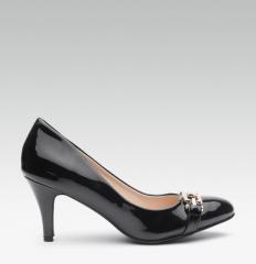 Carlton London Black Solid Pumps women