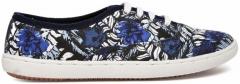 Carlton London Blue Printed Sneakers women