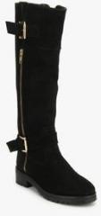 Carlton London Calf Length BLACK BOOTS men