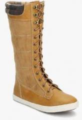 Carlton London Camel Calf Length Boots women