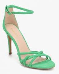 Carlton London Green Ankle Strap Stilettos women