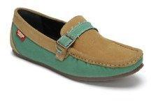 Carlton London Green Moccasins men