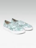 Carlton London Green Synthetic Regular Sneakers Women