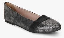 Carlton London Grey Animal Print Belly Shoes women