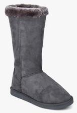 Carlton London Grey Ankle Length Boots men