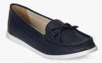 Carlton London Navy Blue Bow Moccasins women