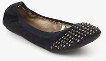 Carlton London Navy Blue Embellished Belly Shoes women