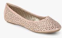 Carlton London Pink Lazer Cut Belly Shoes women