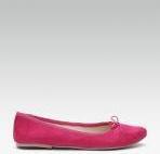 Carlton London Pink Solid Ballerinas With Bow Detail Women