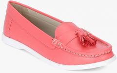 Carlton London Pink Tassel Moccasins women