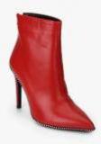 Carlton London Red Heels Boots Women