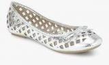 Carlton London Silver Lazer Cut Belly Shoes women