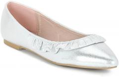 Carlton London Silver Solid Ballerinas women