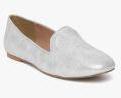 Carlton London Silver Toned Flat Shoes Women