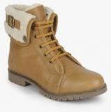 Carlton London Tan Ankle Length Boots women