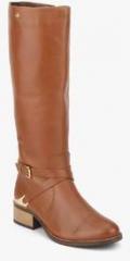 Carlton London Tan Knee Length Boots women