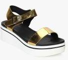 Carlton London Women Gold Toned Solid Wedges