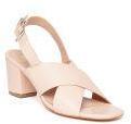 Carlton London Women Peach Coloured Leather Solid Heels