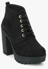 Catwalk Black Court Ankle Length Boots men