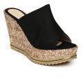 Catwalk Women Black Solid Wedges