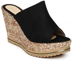 Catwalk Women Black Solid Wedges